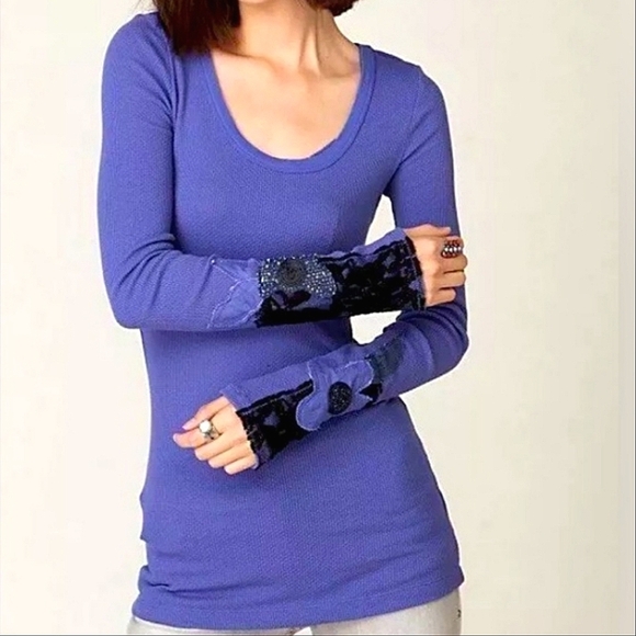 🍒FREE PEOPLE🍒 RARE THERMAL CUFF - Picture 1 of 5